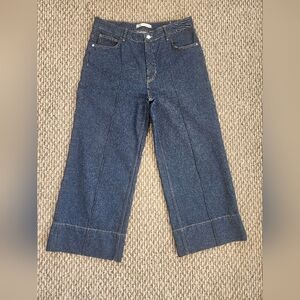 Zara Dark Blue Flare Jeans